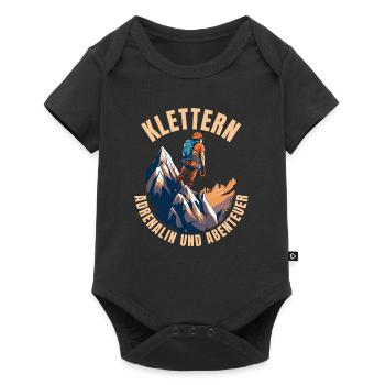 Adrenalin und Abenteuer - Baby Premium Kurzarmbody - Schwarz - Vorne