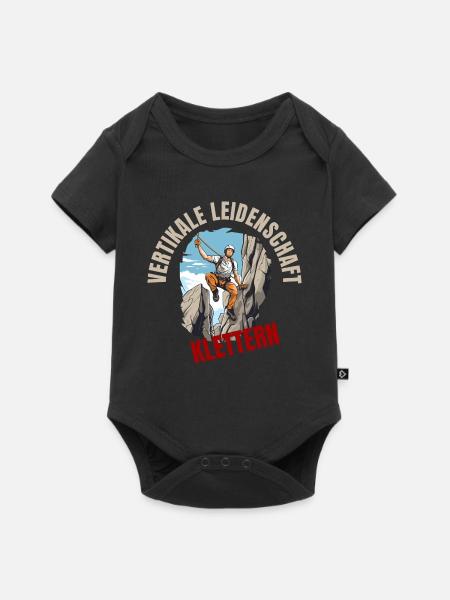 Vertikale Leidenschaft - Baby Premium Kurzarmbody - Schwarz