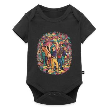 Fête de la Diverité Chromatique - Body à manches courtes Premium Bébé - noir - Devant