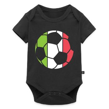 Icône du logo du vainqueur du tournoi du symbole de la boule de l’équipe d’Italie - Body à manches courtes Premium Bébé - noir - Devant