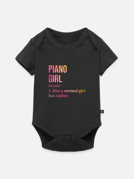 Piano Piano Piano - Baby Premium short-sleeve bodysuit - black