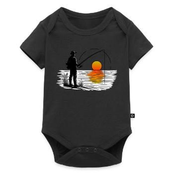 Angler 3 - Baby Premium short-sleeve bodysuit - black - Front