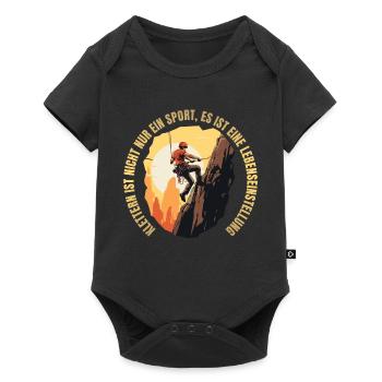 Klettern ist nicht nur ein Sport - Baby Premium Kurzarmbody - Schwarz - Vorne