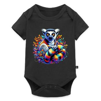 Lémurien - Body à manches courtes Premium Bébé - noir - Devant