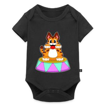 Cirque du tigre - Body à manches courtes Premium Bébé - noir - Devant