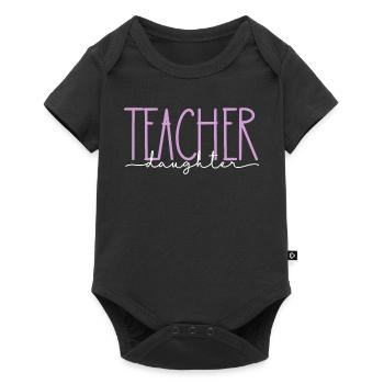 Enseignant Fille Fière Mignon Cadeau - Body à manches courtes Premium Bébé - noir - Devant