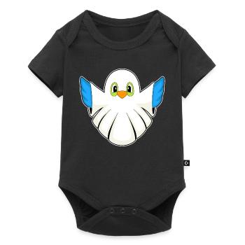 Bird Halloween Ghost - Baby Premium short-sleeve bodysuit - black - Front