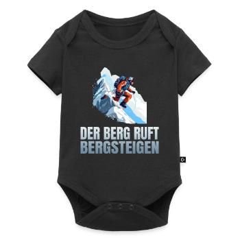 Der Berg ruft - Baby Premium Kurzarmbody - Schwarz - Vorne