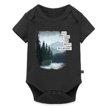 Our faith can move mountains ^ - Baby Premium Kurzarmbody - Schwarz - Vorne