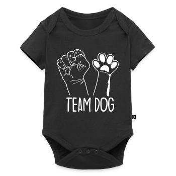 Team Dog - Baby Premium Kurzarmbody - Schwarz - Vorne