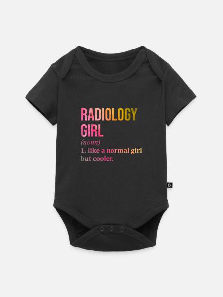 Radiologie Radiologie Radiologie - Baby Premium Kurzarmbody - Schwarz