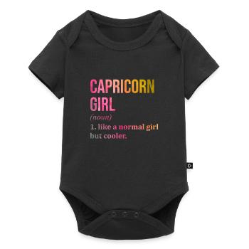 Capricorne - Body à manches courtes Premium Bébé - noir - Devant