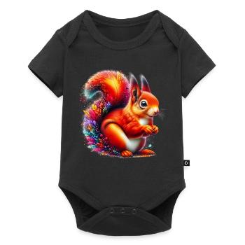 Squirrel - Baby Premium short-sleeve bodysuit - black - Front