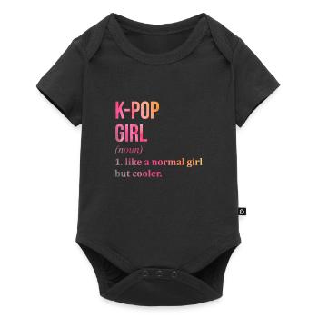 K Pop - Baby Premium short-sleeve bodysuit - black - Front