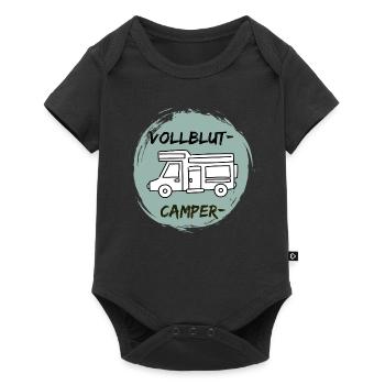 VollblutCamper-Wohnmobil - Baby Premium Kurzarmbody - Schwarz - Vorne