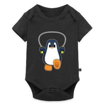 Fitness à la corde à sauter Penguin - Body à manches courtes Premium Bébé - noir - Devant