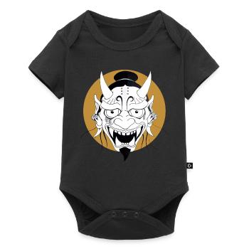 Oni Maske  - Baby Premium Kurzarmbody - Schwarz - Vorne