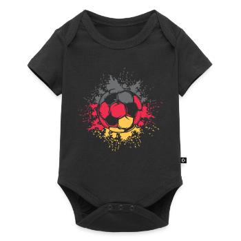 Soccer Color Explosion Germany Team Player - Baby Premium short-sleeve bodysuit - black - Front