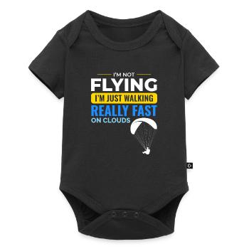 Paramotor Pilot Paramotoring Powered Paraglider - Baby Premium short-sleeve bodysuit - black - Front