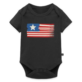 Une étoile Drapeau des États-Unis - Body à manches courtes Premium Bébé - noir - Devant