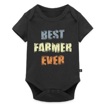 Meilleur agriculteur de tous les temps - Body à manches courtes Premium Bébé - noir - Devant