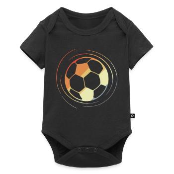 Football Drawing Retro Style - Baby Premium short-sleeve bodysuit - black - Front
