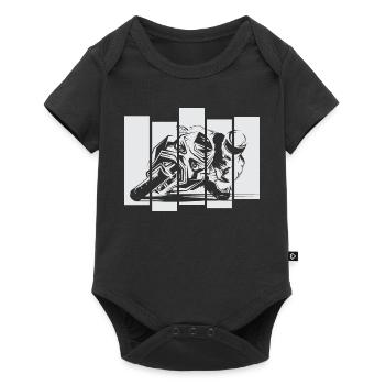 Motorcycle Racing Moto Race Track Symbol Race Bike - Baby Premium short-sleeve bodysuit - black - Front