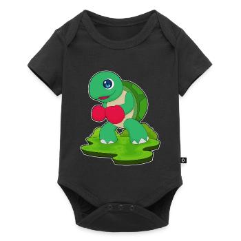 Turtle Boxer Boxing Gloves Boxing - Baby Premium short-sleeve bodysuit - black - Front