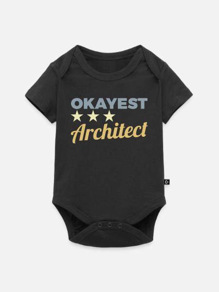 Okayest Architekt - Baby Premium Kurzarmbody - Schwarz