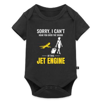 Flight Attendant Aviation Cabin Crew Airline Staff - Baby Premium short-sleeve bodysuit - black - Front