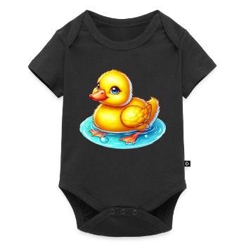 Caneton Canard Canard - Body à manches courtes Premium Bébé - noir - Devant