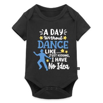 Tanz Tänzer Tanzen - Baby Premium Kurzarmbody - Schwarz - Vorne