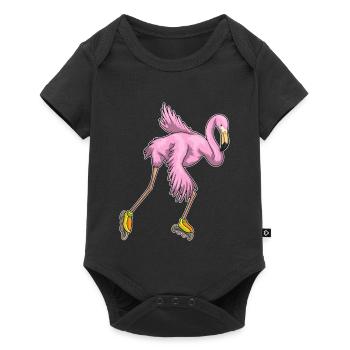 Flamingo Inline skating Inline skates - Baby Premium short-sleeve bodysuit - black - Front