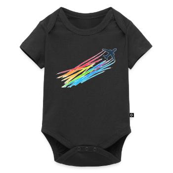 Rainbow Machine - Baby Premium Kurzarmbody - Schwarz - Vorne