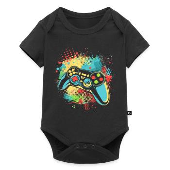 Gamepad - Baby Premium short-sleeve bodysuit - black - Front