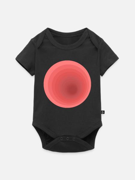 Abstrakte Farbverlaufs-Design - Baby Premium Kurzarmbody - Schwarz