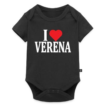 t-shirt I love Verena t-shirt idée cadeau - Body à manches courtes Premium Bébé - noir - Devant
