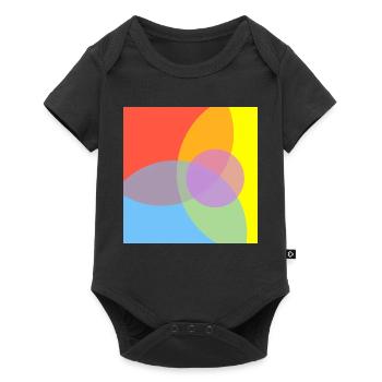 Colour Play Pattern - Baby Premium short-sleeve bodysuit - black - Front