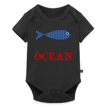 FISH. APRIL FOOL. HOLIDAY. SUMMER. HUMOR - Baby Premium short-sleeve bodysuit - black - Front