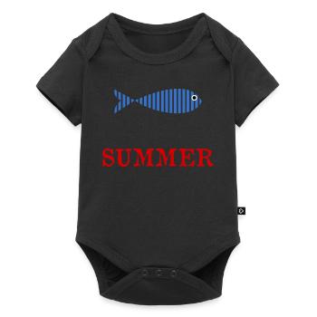 FISH. APRIL FOOL. HOLIDAY. SUMMER. HUMOR - Baby Premium short-sleeve bodysuit - black - Front