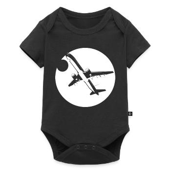 Aviator Drawing - Baby Premium short-sleeve bodysuit - black - Front