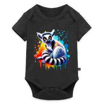 Lémurien - Body à manches courtes Premium Bébé - noir - Devant