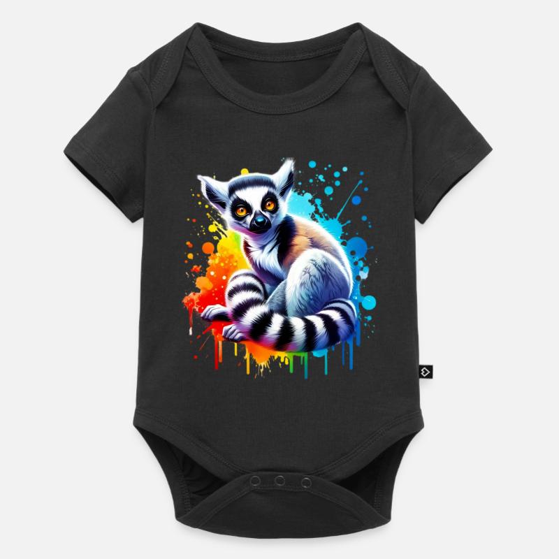 Lémurien - Body à manches courtes Premium Bébé - noir