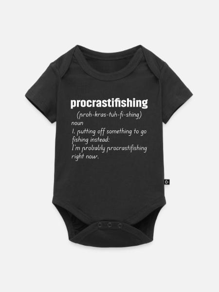 Definition von Prokrastifishing - Baby Premium Kurzarmbody - Schwarz