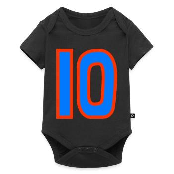 10. 10 YEARS. 10th ANNIVERSARY. 10 YEAR ANNIVERSARY. - Baby Premium short-sleeve bodysuit - black - Front