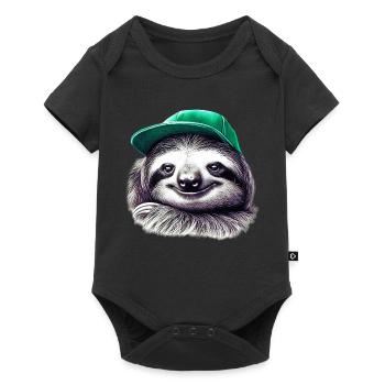 Sloth - Baby Premium short-sleeve bodysuit - black - Front