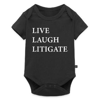 Live Laugh Prozessführung - Baby Premium Kurzarmbody - Schwarz - Vorne