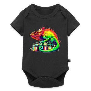 Caméléon - Body à manches courtes Premium Bébé - noir - Devant