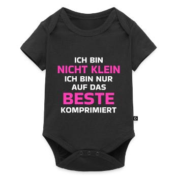 Ich Bin Nicht Klein Auf Das Beste Komprimiert - Baby Premium Kurzarmbody - Schwarz - Vorne