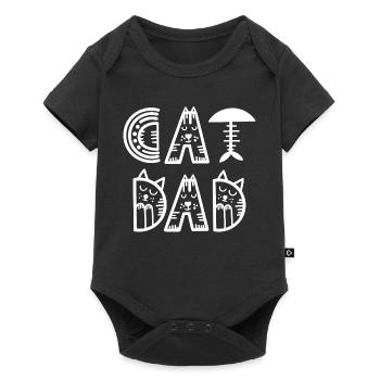 chat, amoureux des chats, propriétaire de chat - Body à manches courtes Premium Bébé - noir - Devant